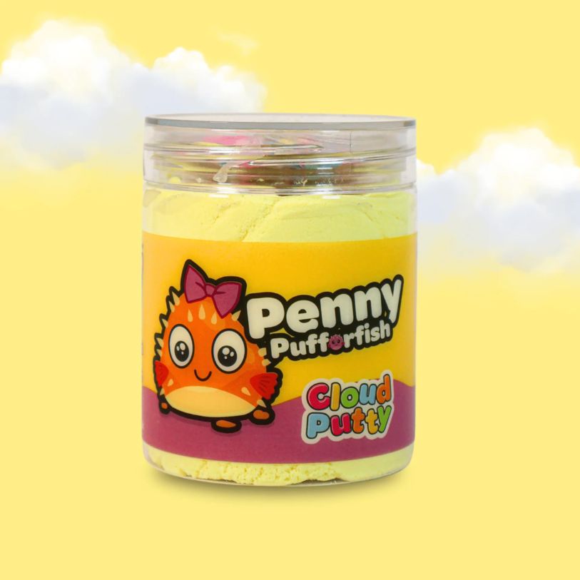 Putty Pals Penny Pufferfish Vanilla Cloud Putty