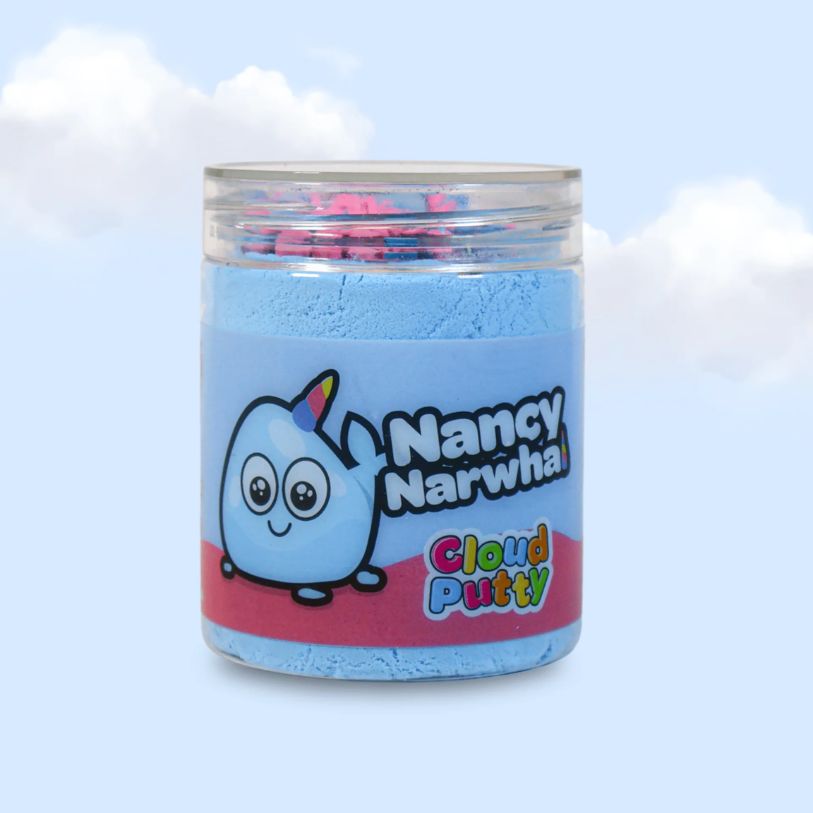 Putty Pals Nancy Narwhal Cloud Blueberry Putty