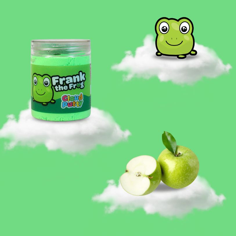 Putty Pals Frank Frog Apple Cloud Putty