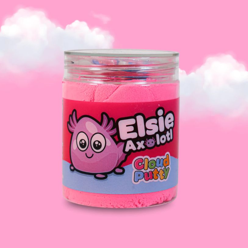Putty Pals Elsie Axolotl Cotton Candy Cloud Putty