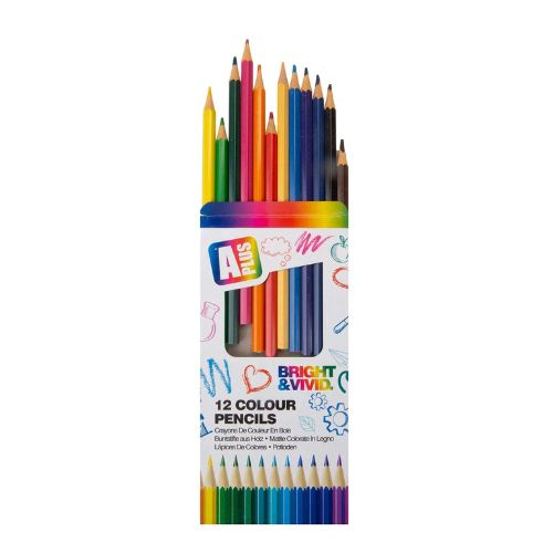 Bright & Vivid Colouring Pencils (12 Pack)