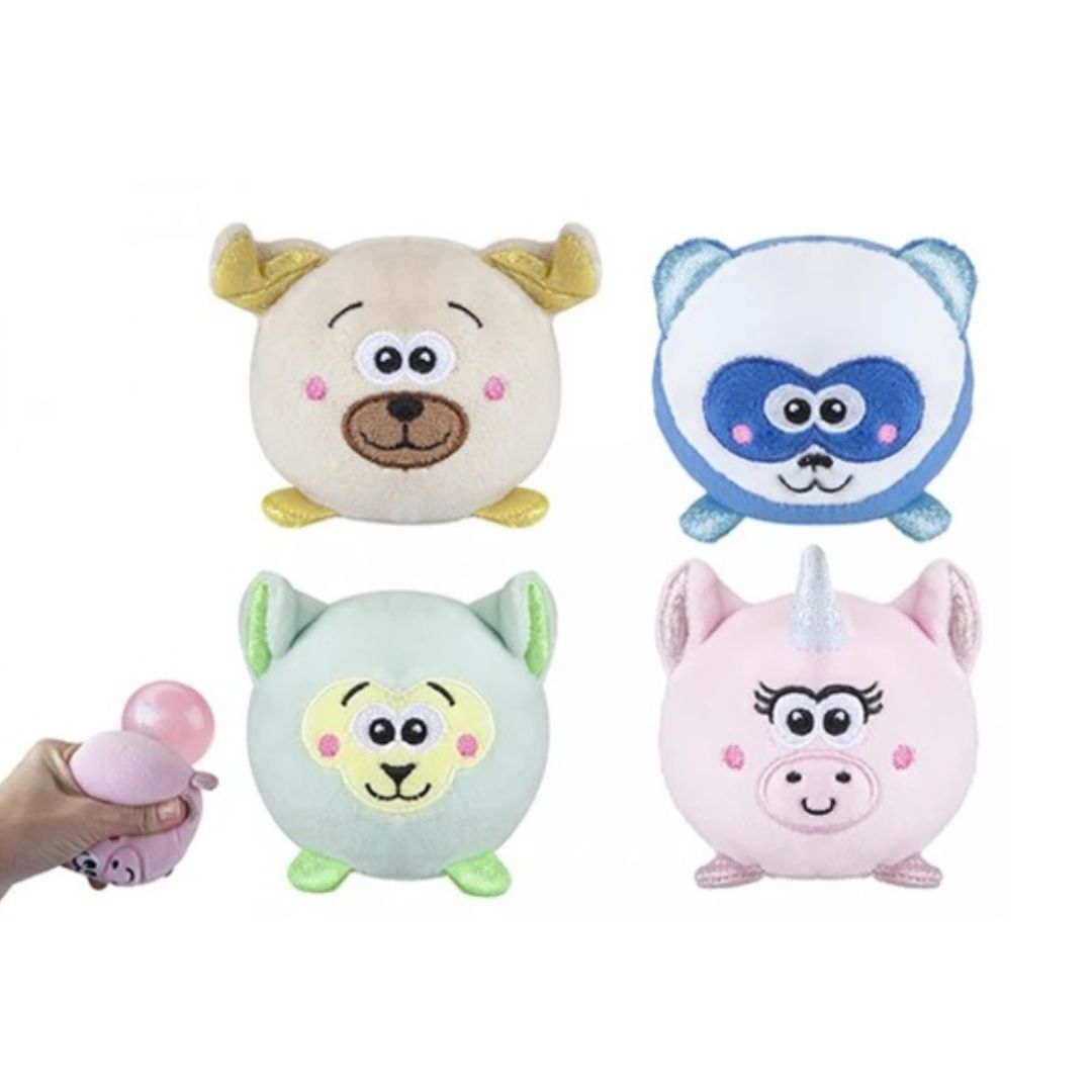 Bubble Puff Squishy Animal Plush