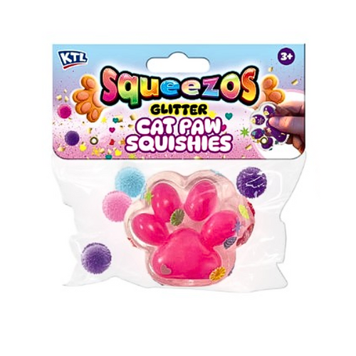 Glitter Cat Paw Taba Squishy