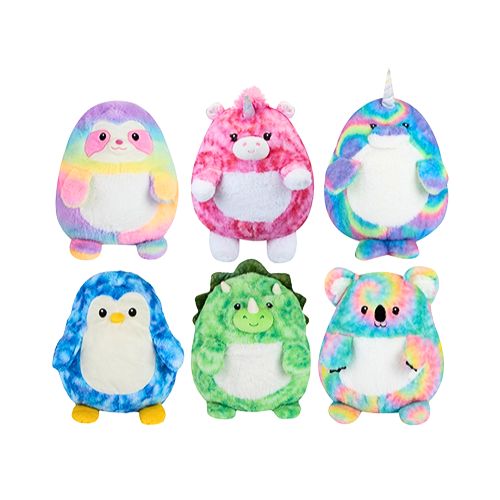 Softeebods Tie Dye Plush Animals