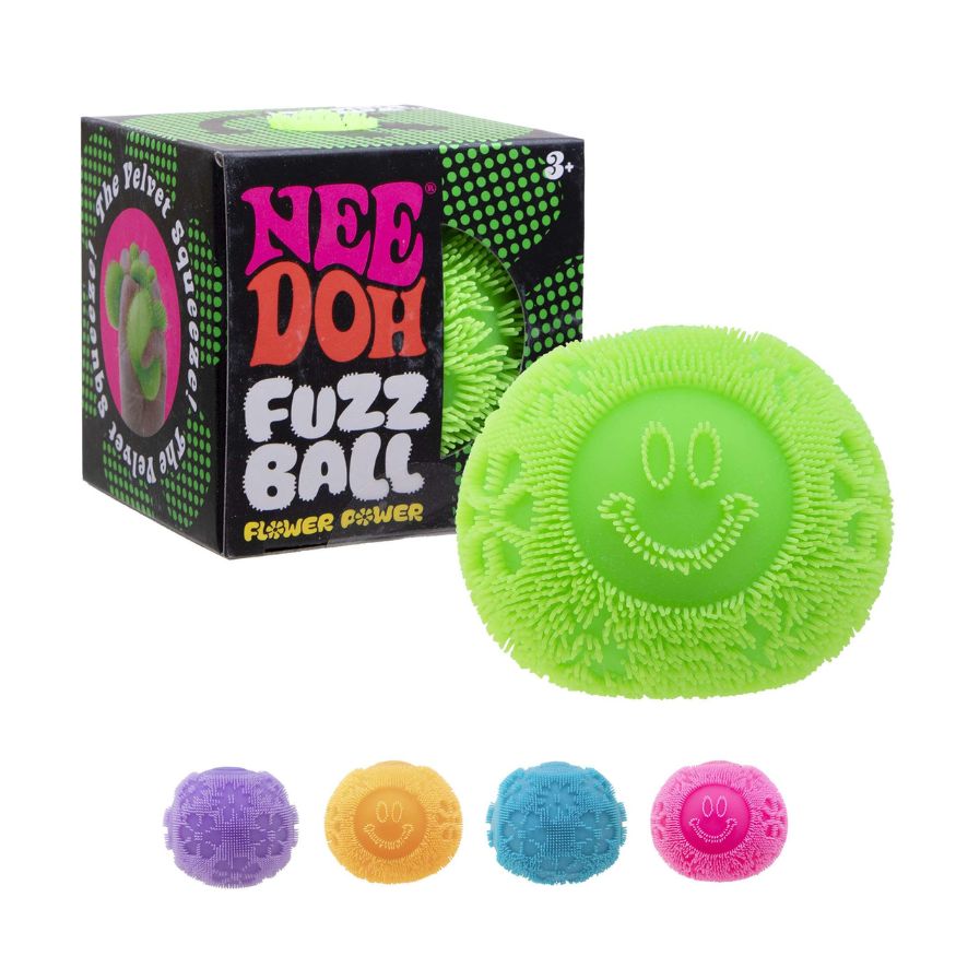 Needoh Fuzz Ball Flower Power