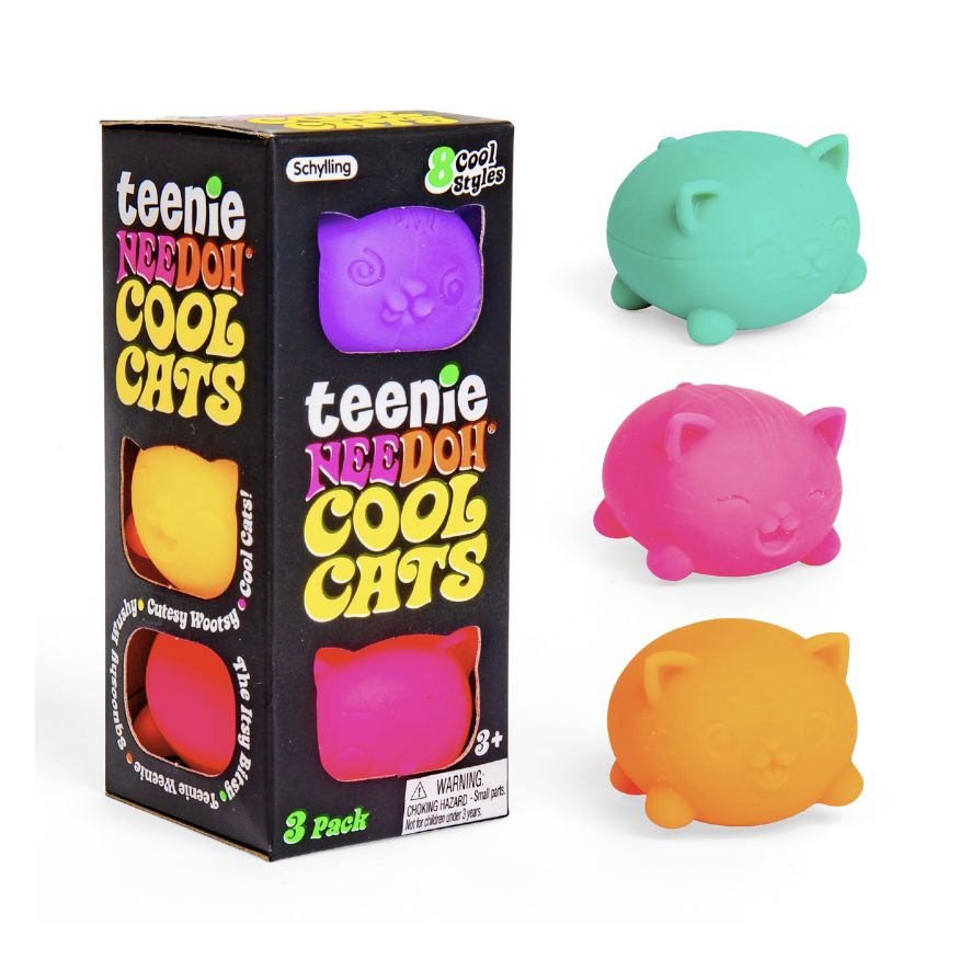 Needoh Teenie Cool Cats (3 pack)