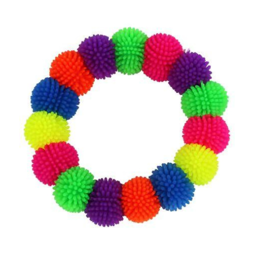 Squishy Neon Pom Pom Bracelets