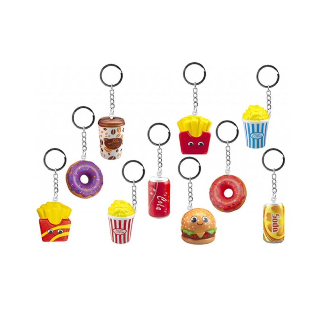 Mini Slow-Rise Fast Food Keychain