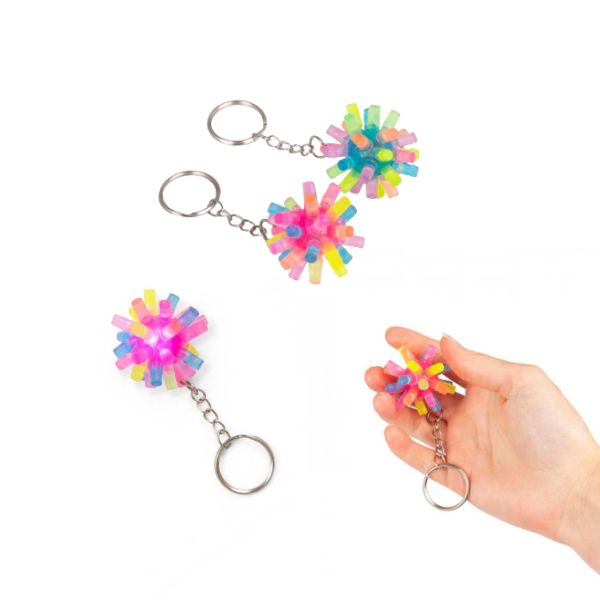 Light-Up Spiky Keychain