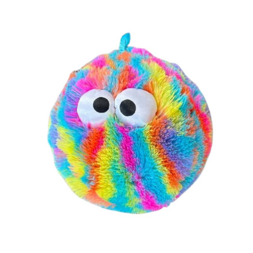 Pastel Rainbow Furry Face Ball 25cm