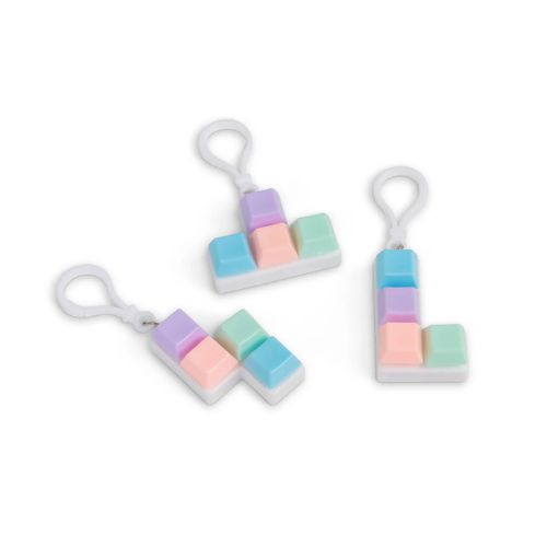 Pastel Keyboard Fidget Keychain