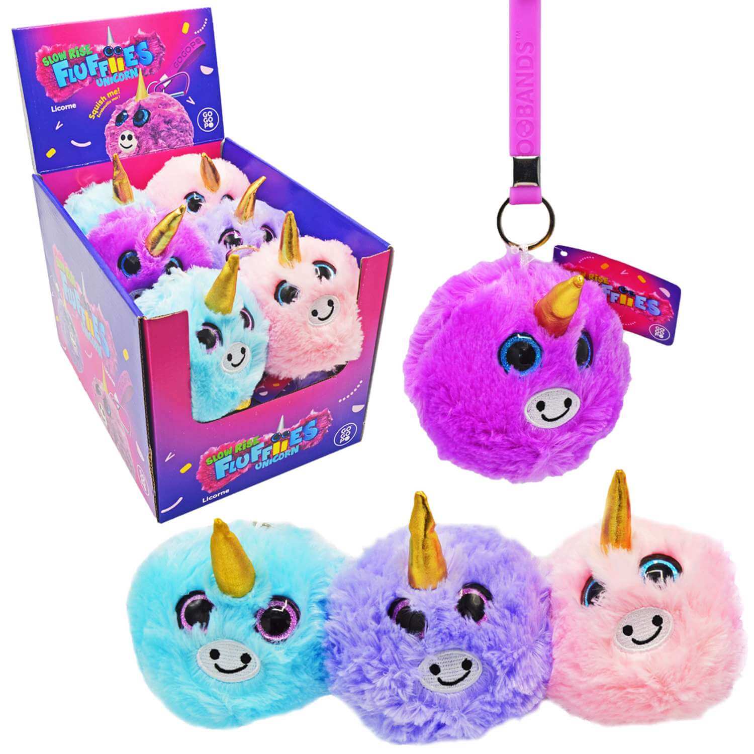 Slow Rise Fluffy Plushie Unicorn
