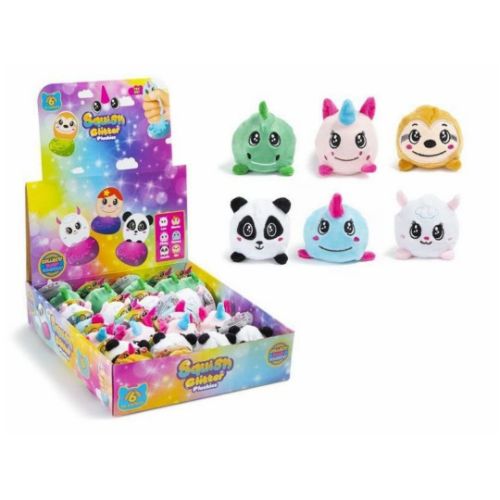 Squishy Glitter Animal Plush