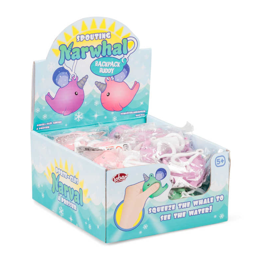 Spouting Narwhal Keychain