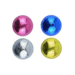 Glitter Squishy Ball With Beads 6.5cm