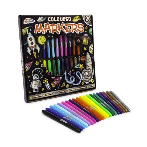 Coloured Markers (20 Pack)