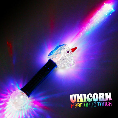 Fibre Optic Light Up Unicorn Wand