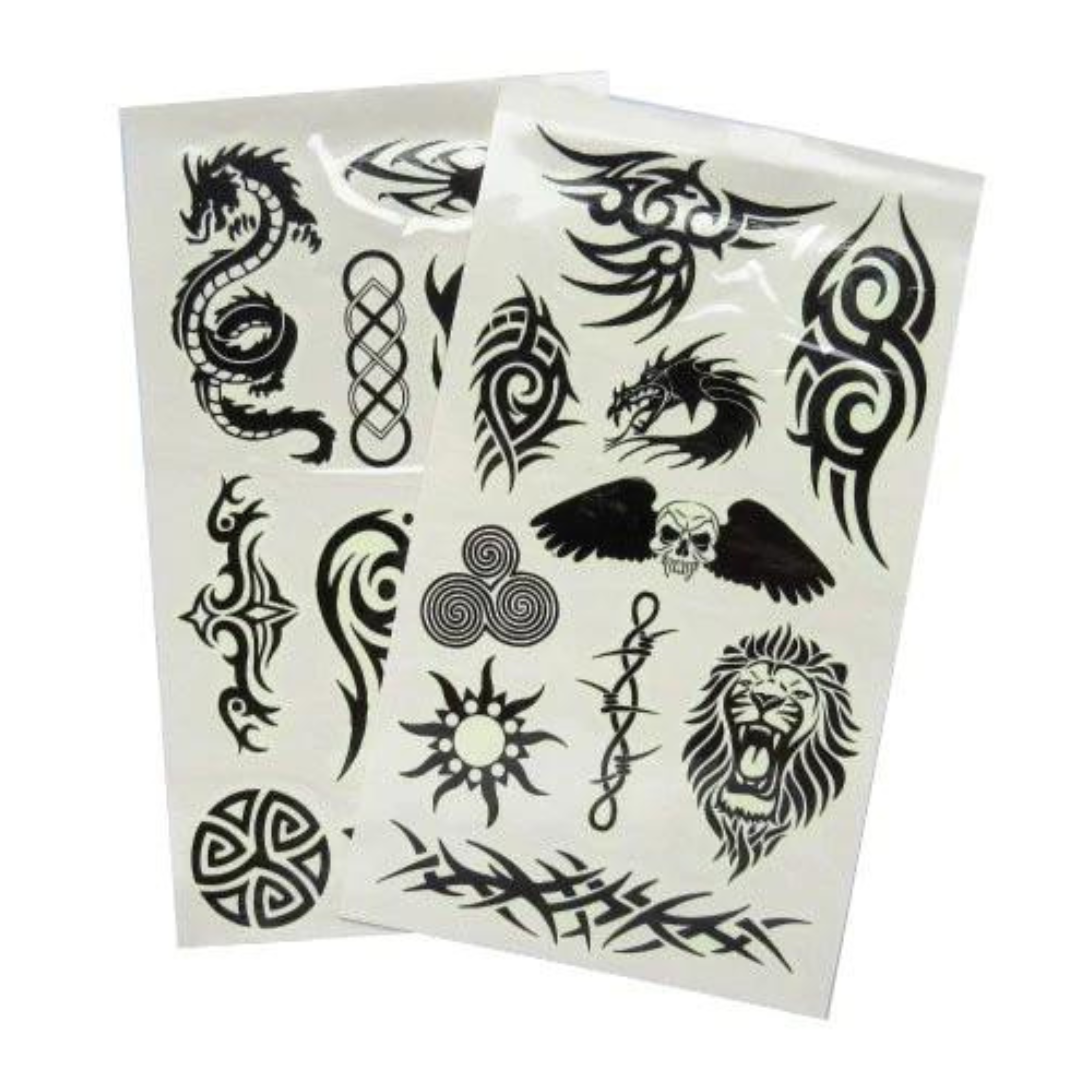 Glow In The Dark Temporary Tattoos