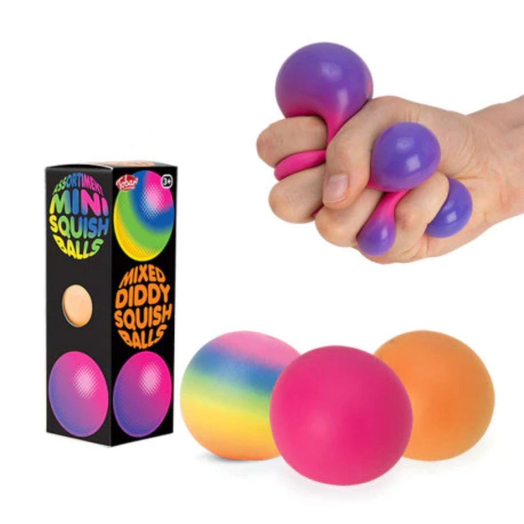 Scrunchems Mixed Diddy Squish Balls 3pk