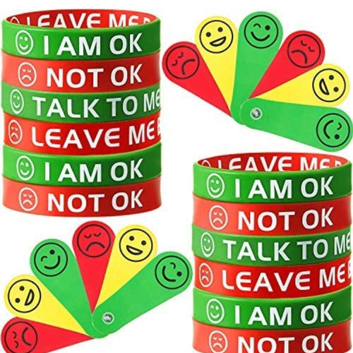 OK/Not OK Communication Emotion Bands & Cards (2 pack - see options)