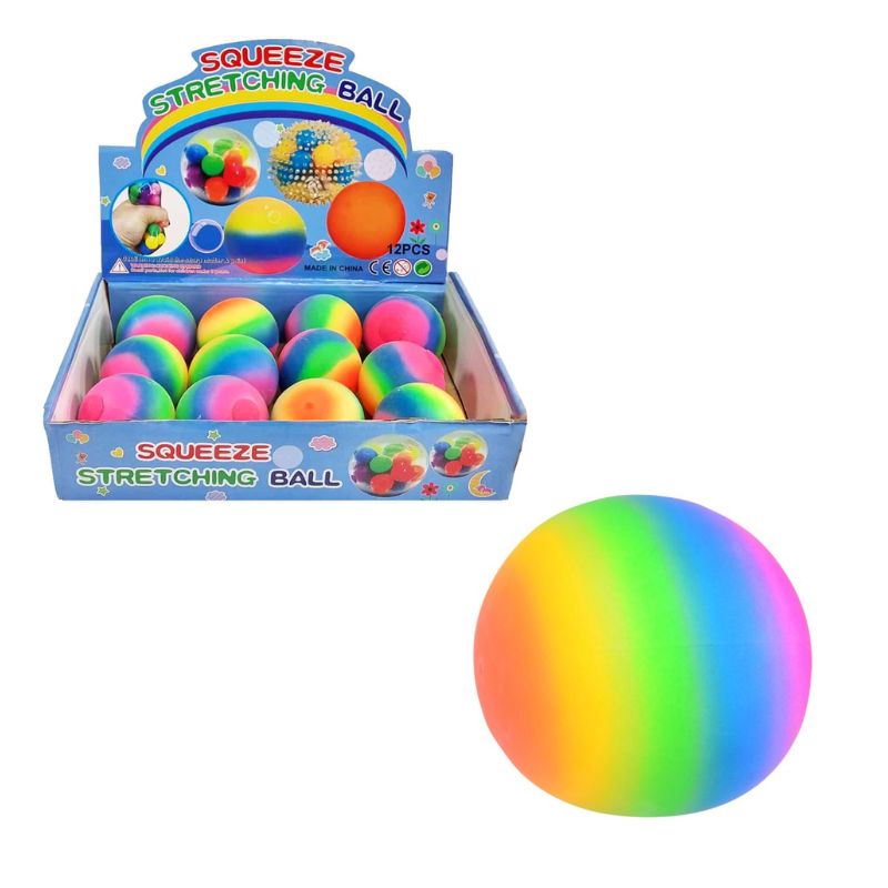 Neon Rainbow Squishy Ball (7cm)