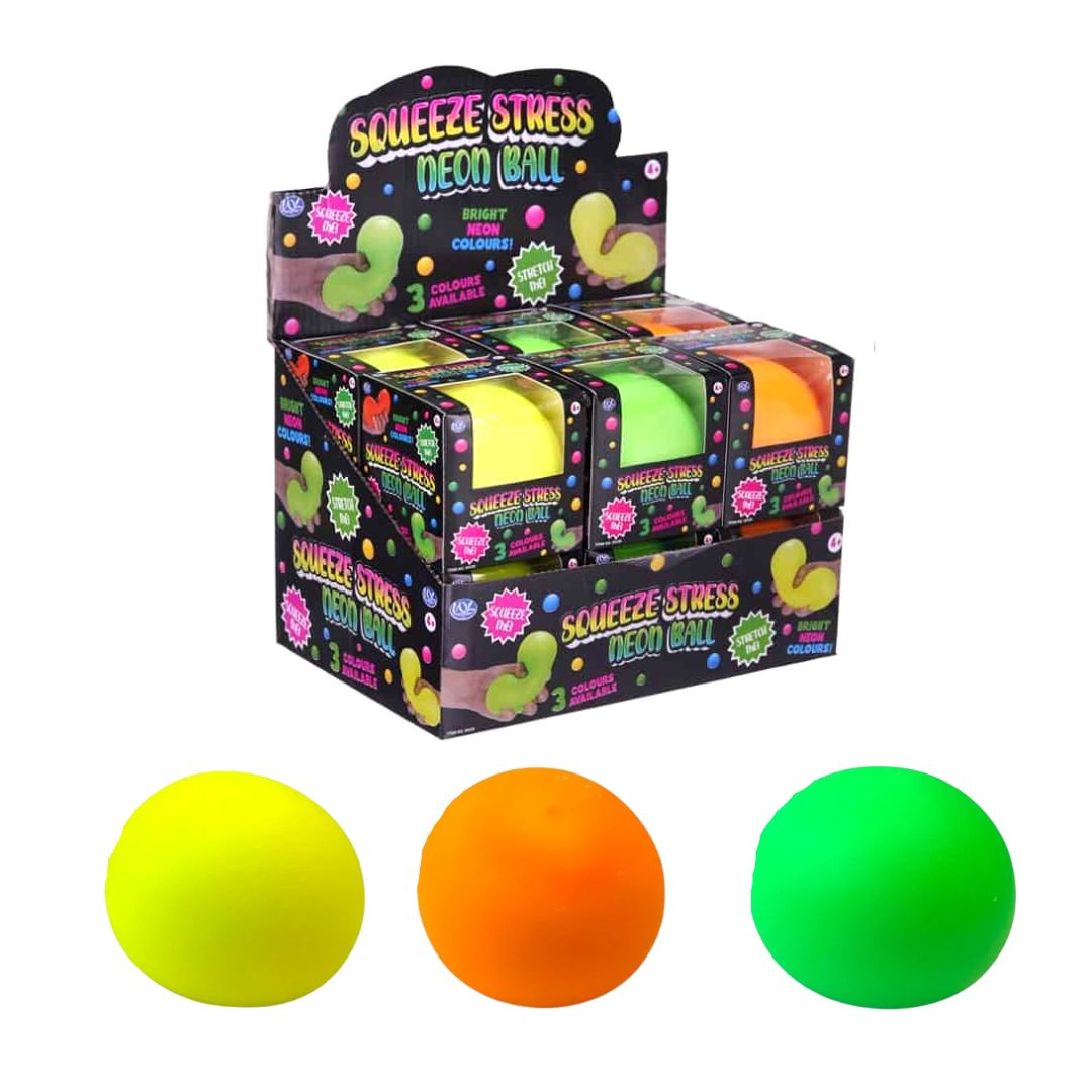Squeezy Neon Stress Ball 9cm